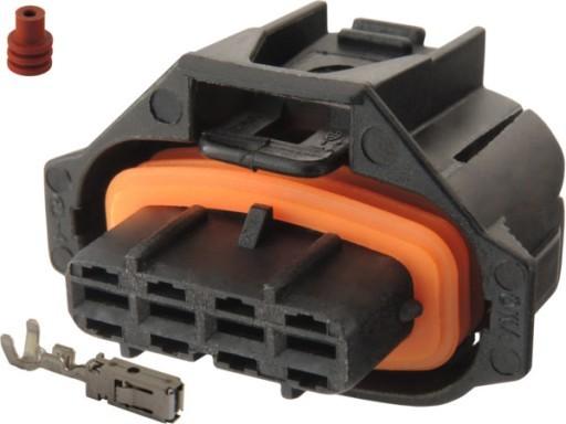 CONNETTORE BOSCH BDK 2,8 C/CORAZZA  PORTA FEM. CON TERMINALI 4 VIE (Conf. da 1 pz)