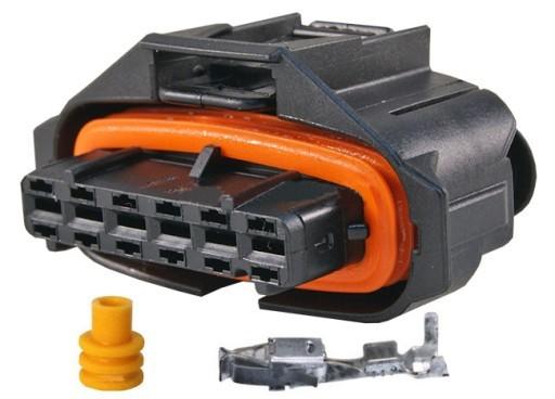 CONNETTORE BOSCH BDK 2,8 C/CORAZZA  PORTA FEM. CON TERMINALI 6 VIE (Conf. da 1 pz)