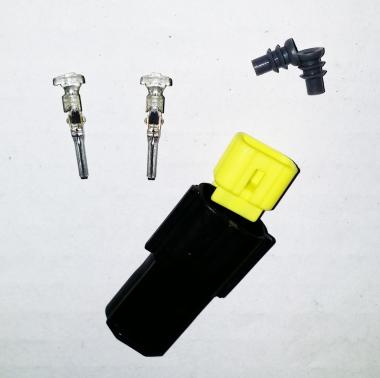 CONN. SERIE ECONOSEAL J PORTA FEMM. C/TERMINALI E GOMMINI 2 VIE (Conf. da 1 pz)