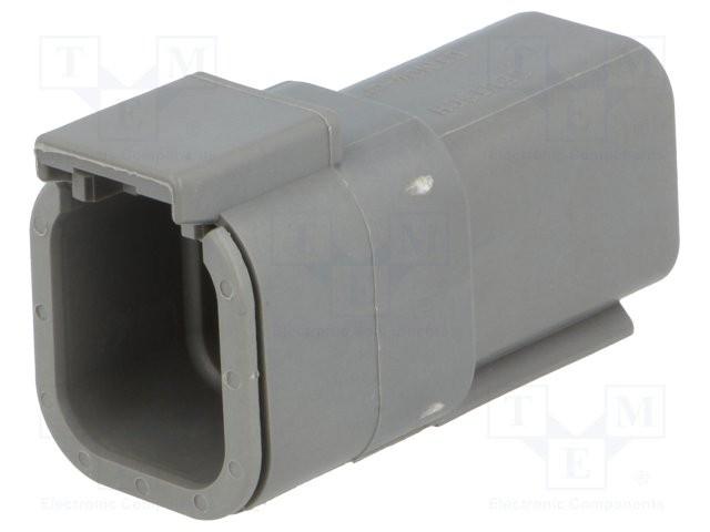 CONNETTORE SERIE DT  PORTA MASCHIO CON TERMINALI 4 VIE (Conf. da 1 pz)