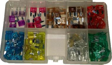 KIT ASSORTIMENTO FUSIBILI MINIVAL tot.160 PZ ( Conf. da 1 pz )