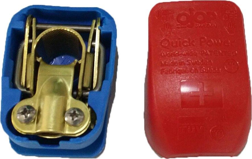 MORSETTO BATTERIA (-) TIPO A PRESSIONE FISSAGIO A PIASTRINA ( Conf. da 1 pz )