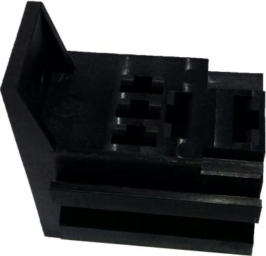 BASETTA PORTA MICRORELE'  2 da 6,3 mm -3 da 4,8 mm   ( Conf. da 1 Pz )