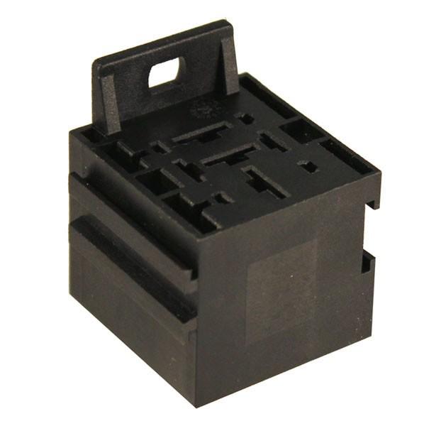 BASETTA PORTA MINIRELE'  9 POLI - 5 da 6,3 mm e 4 da 2,8 mm    ( Conf. da 1 Pz )