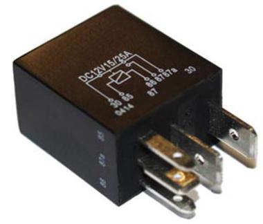 MICRORELE' 12 VOLT 20 AMP NC C/RESISTENZA  S/STAFFA 6,3 + 2,8 mm ( Conf. da 1 Pz )