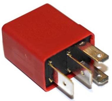 MICRORELE' 12 VOLT 30 AMP NA C/RESISTENZA  S/STAFFA 6,3 + 4,8 mm ( Conf. da 1 Pz )