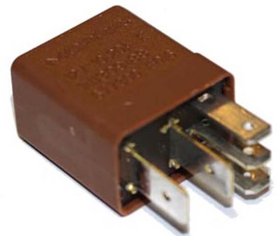 MICRORELE' 12 VOLT 10/20 AMP NC C/RESISTENZA  S/STAFFA 6,3 + 4,8 mm ( Conf. da 1 Pz )