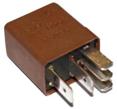 MICRORELE' 12 VOLT BROWN 10/20 AMP NC C/RESISTENZA  S/STAFFA 6,3 + 4,8 mm ( Conf. da 1 Pz )