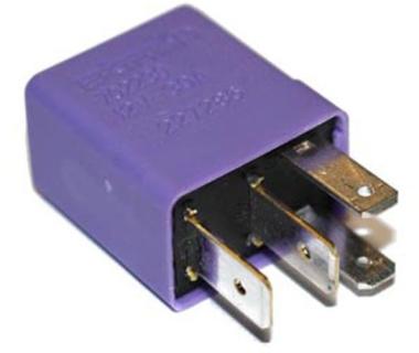 MICRORELE' 12 VOLT 30 AMP NA C/RESISTENZA  S/STAFFA 6,3 + 4,8 mm ( Conf. da 1 Pz )