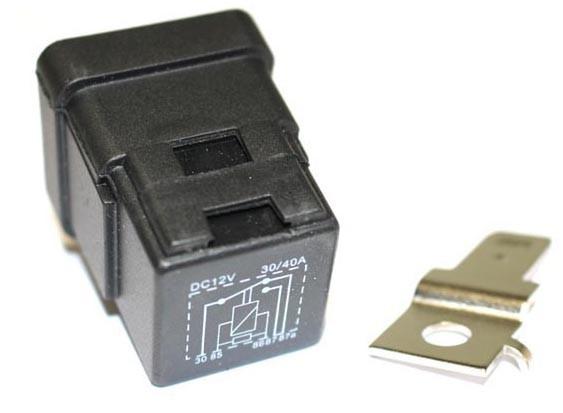 MINIRELE' STAGNO 12 VOLT 30/40 AMP NC C/RESISTENZA  C/STAFFA 6,3 mm ( Conf. da 1 Pz )