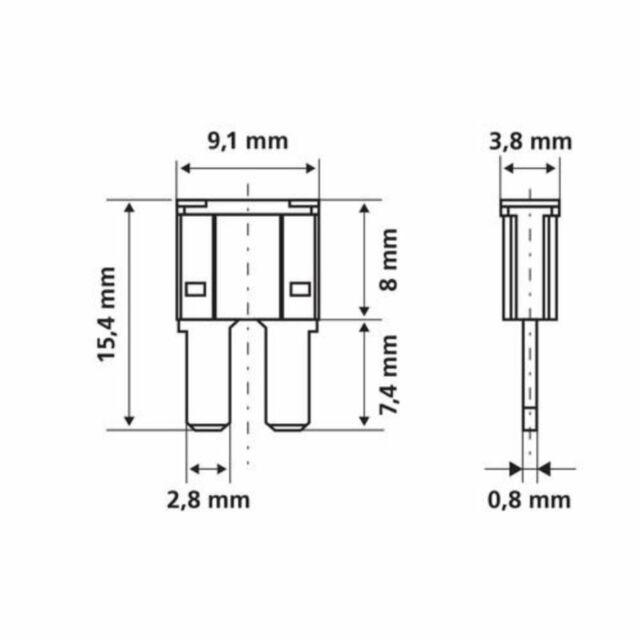 FUSIBILE MICRO 2 - MINISLIM 5 Ah ( Conf. da 10 pz )