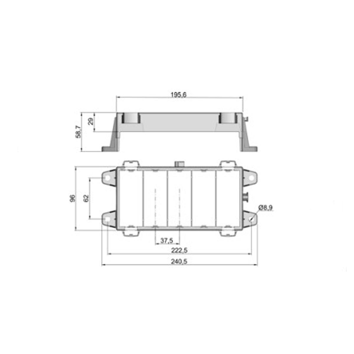 MTA - TELAIO 5 MODULI ( Conf. da 1 pz )