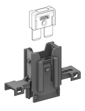 MTA - PORTAFUSIBILE MAXICOMPACT BLACK ( Conf. da 600 pz )