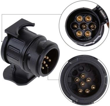 ADATTATORE DA SPINA 13 P A PRESA 7 POLI ( Conf. da 1 pz )