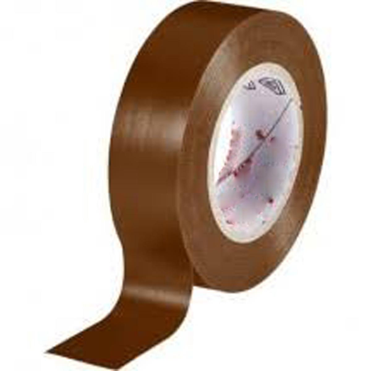 NASTRO ISOLANTE MARRONE 19 MM X 25 MT ( Conf. da 1 pz )