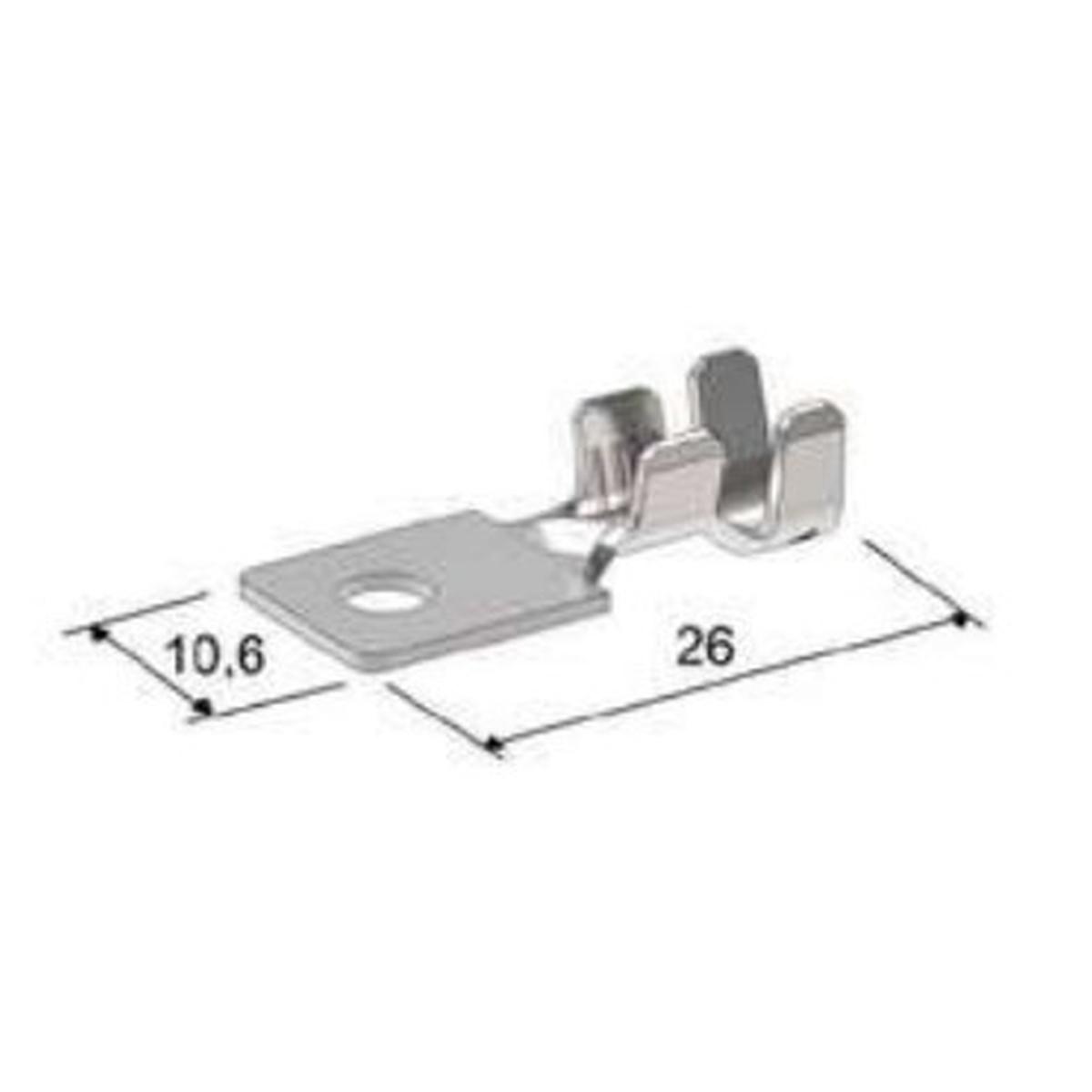 CAPICORDA PER 0100360 PER CAVO FINO A 2,5 MMQ FORO DA 5 MM (Conf. da 100 pz) Ideale per 0100360<br />
