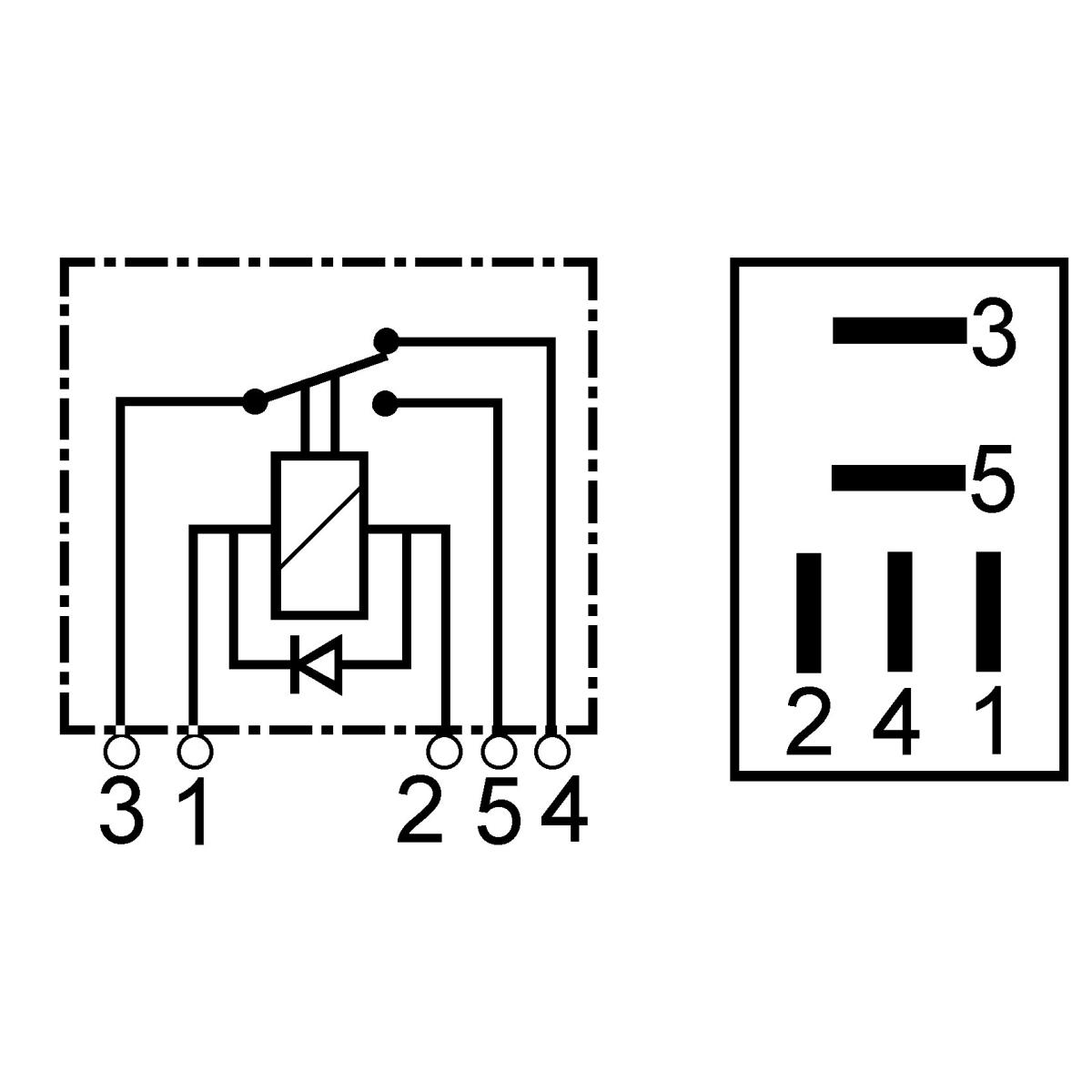 BOSCH - MICRO RELAY 24 V IN SCAMBIO 2 X 6,3 mm -3 X 4,8 mm (conf 1 pz)