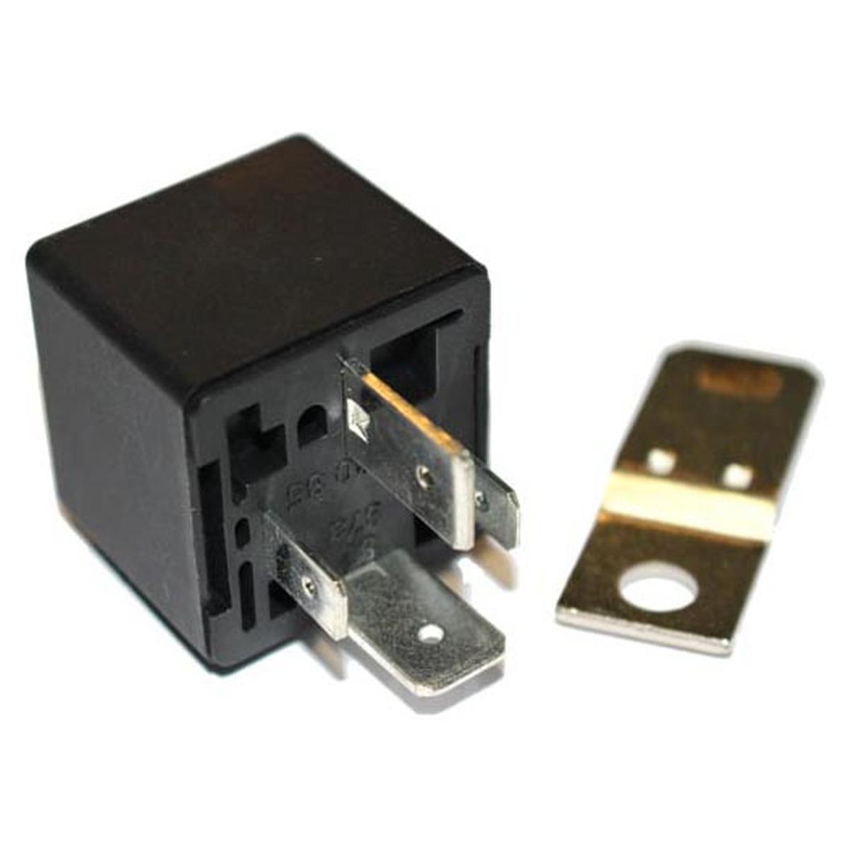 MAXIRELE' 24 VOLT 50 AMP NA C/RESISTENZA  S/STAFFA 9,5 - 6,3 mm ( Conf. da 1 Pz )