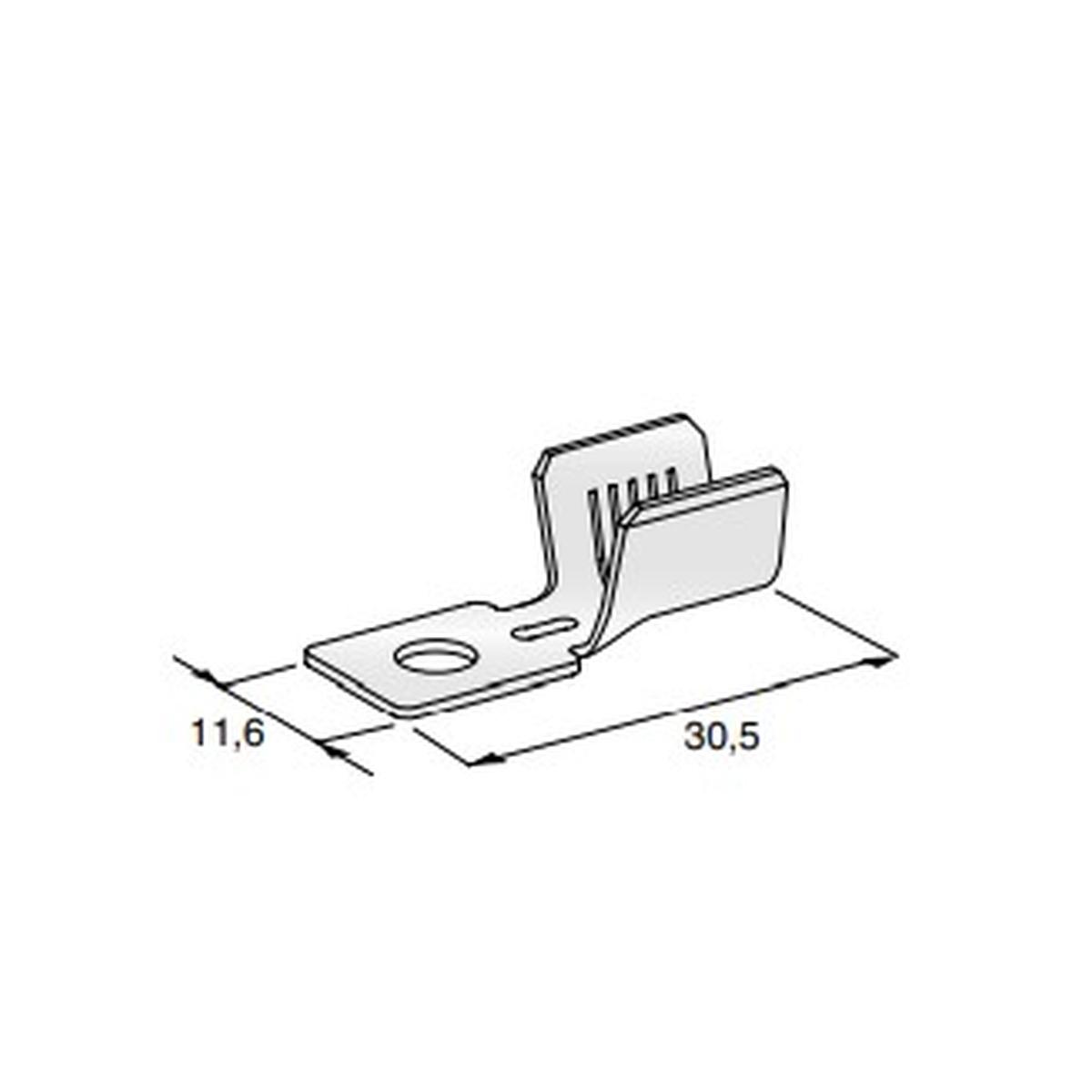 MTA - TERMINALE A OCCHIELLO MIDI L30M6 ( Conf. da 1600 pz )