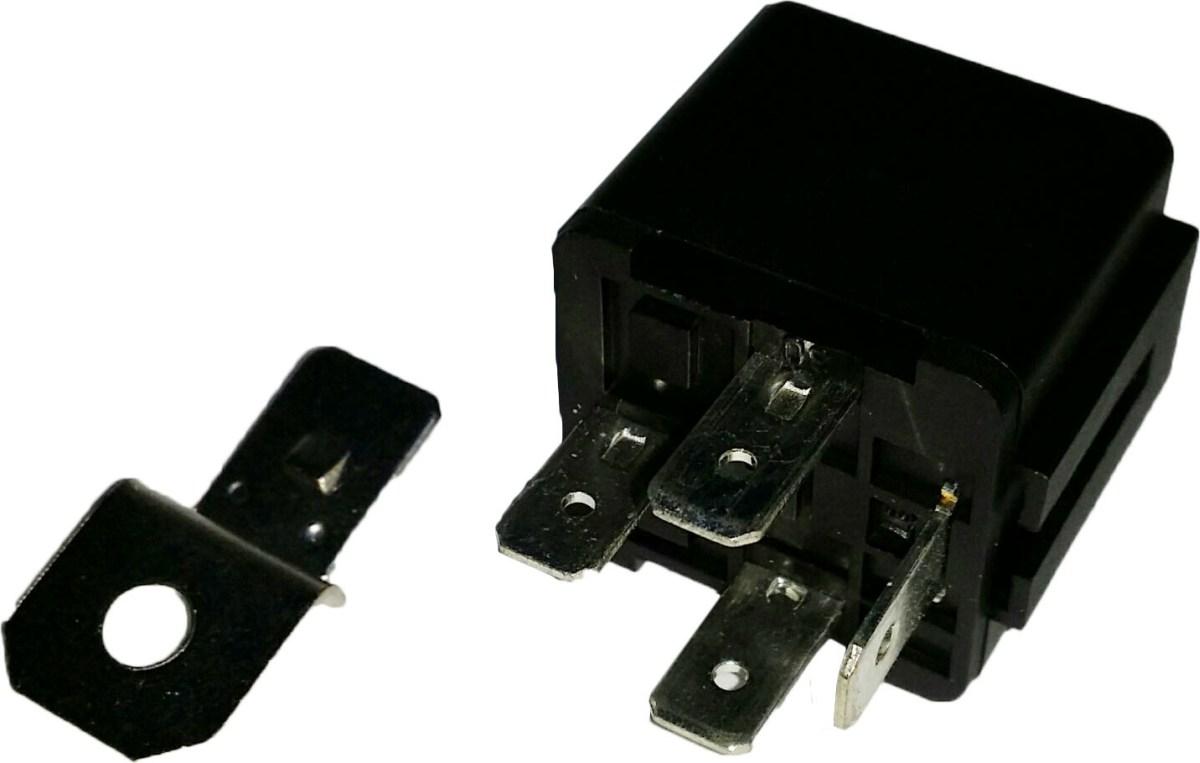 MINIRELE'  24 VOLT 20 AMP NA  C/RESISTENZA  C/STAFFA 6,3 mm 4 PIN( Conf. da 1 Pz )