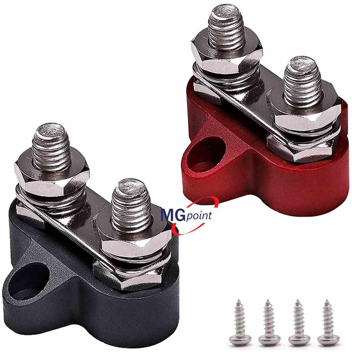 Nodo derivazione 2 vie m8 rosso 150 amp
