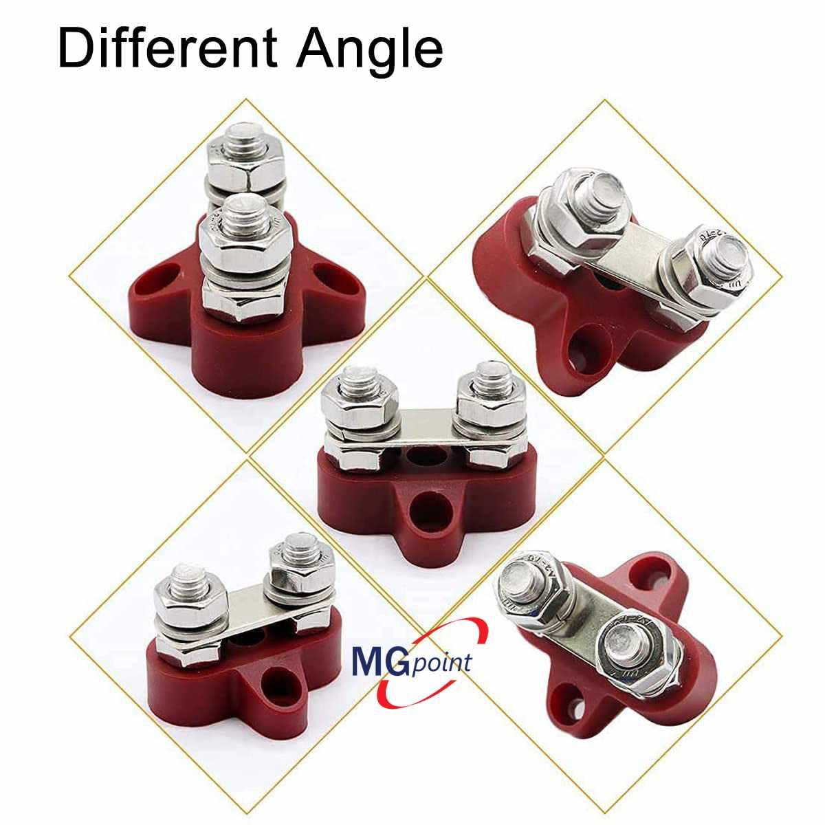 Nodo derivazione 2 vie m10 rosso 150 amp