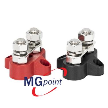 Nodo derivazione 2 vie m10 nero 150 amp