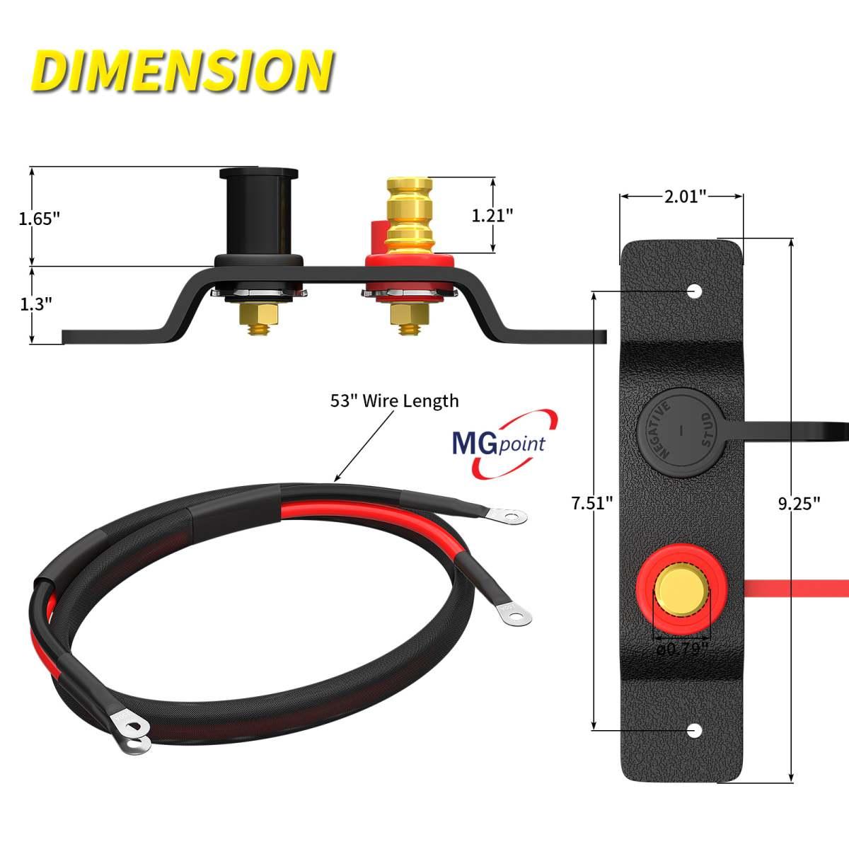 Kit per avviamento - presa di corrente da batteria con cavi