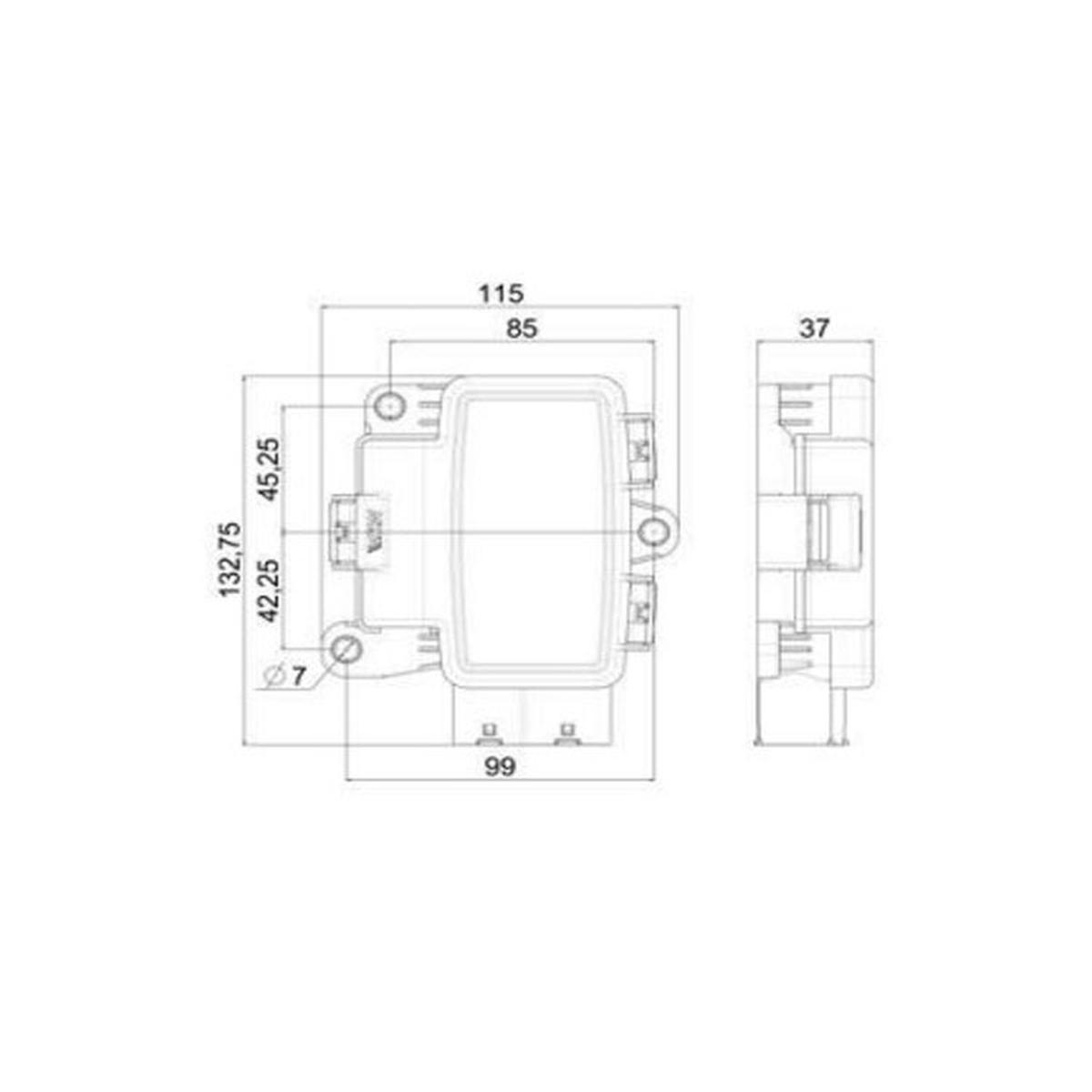 MTA - POWER BOX MEGA-MIDIVAL WP W/O FUS.2W ( Conf. da 1 pz ) vedi 0301053