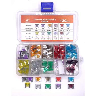 KIT ASSORTIMENTO FUSIBILI LOW PROFILE tot.120 PZ