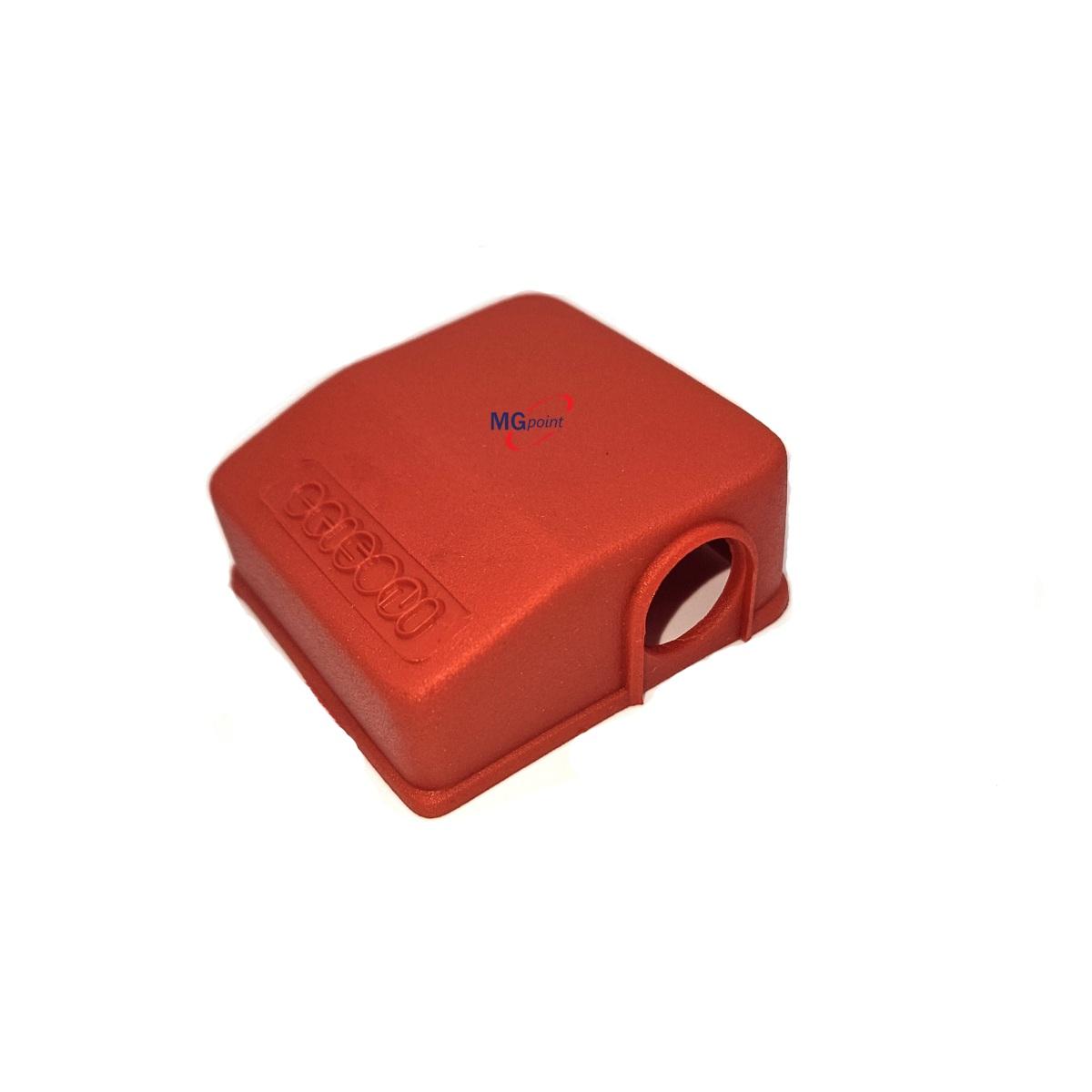 COPRIMORSETTO A DUE USCITE LATERALI ROSSO FORO DA 16 MM ( Conf. da 10 pz )