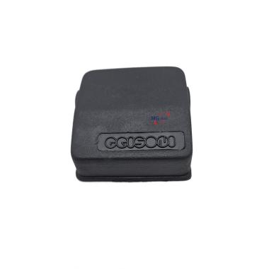 COPRIMORSETTO A DUE USCITE LATERALI NERO FORO DA 16 MM ( Conf. da 10 pz )