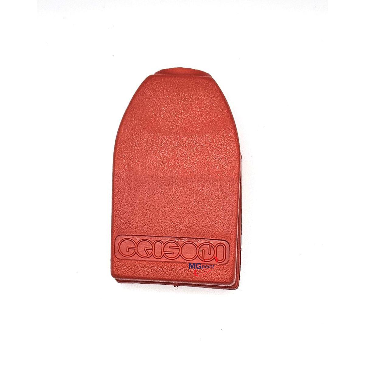 COPRIMORSETTO DIRITTO BASSO PVC ROSSO FORO DA 9 MM ( Conf. da 10 pz )