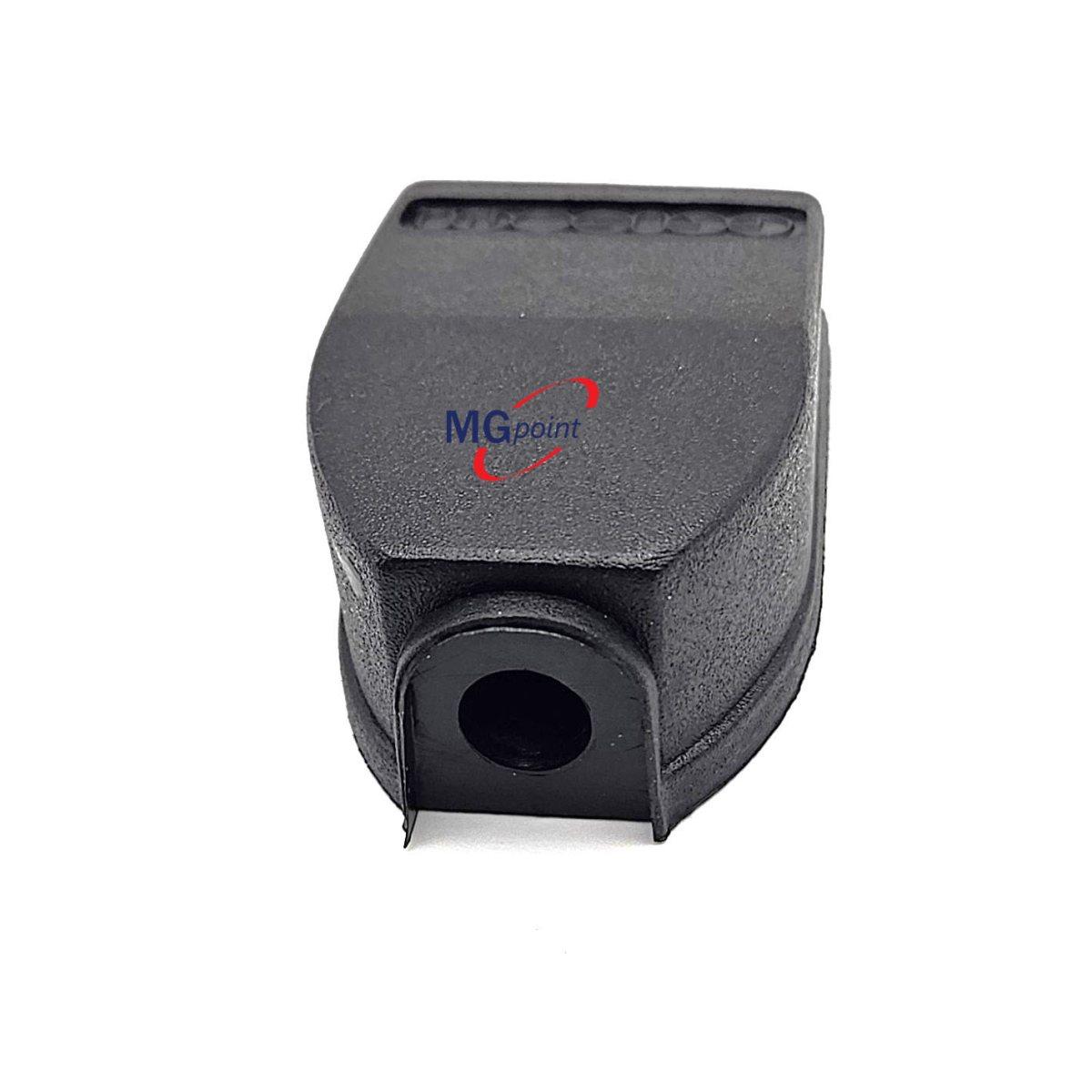 COPRIMORSETTO DIRITTO BASSO PVC NERO FORO DA 9 MM ( Conf. da 10 pz )
