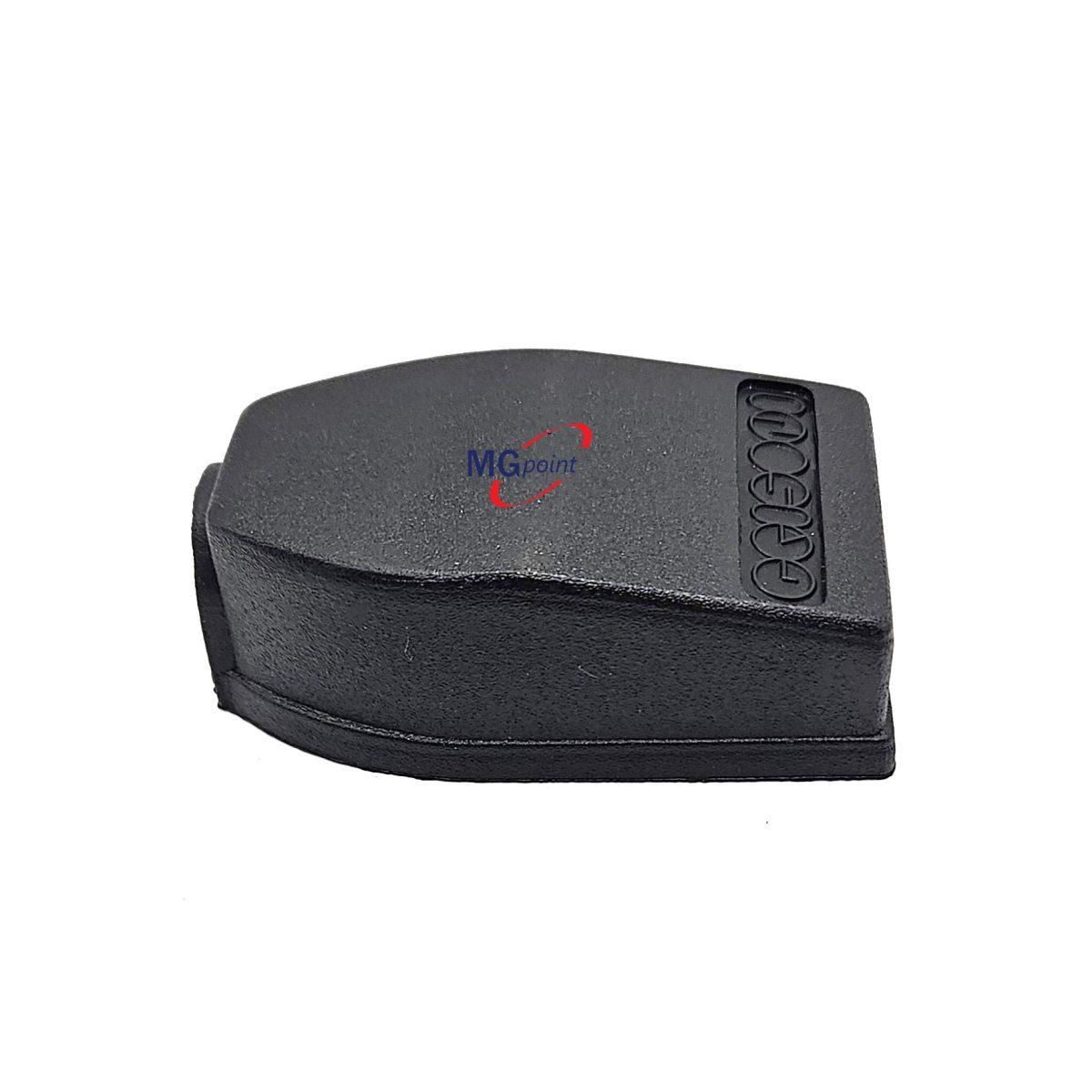 COPRIMORSETTO DIRITTO BASSO PVC NERO FORO DA 9 MM ( Conf. da 10 pz )