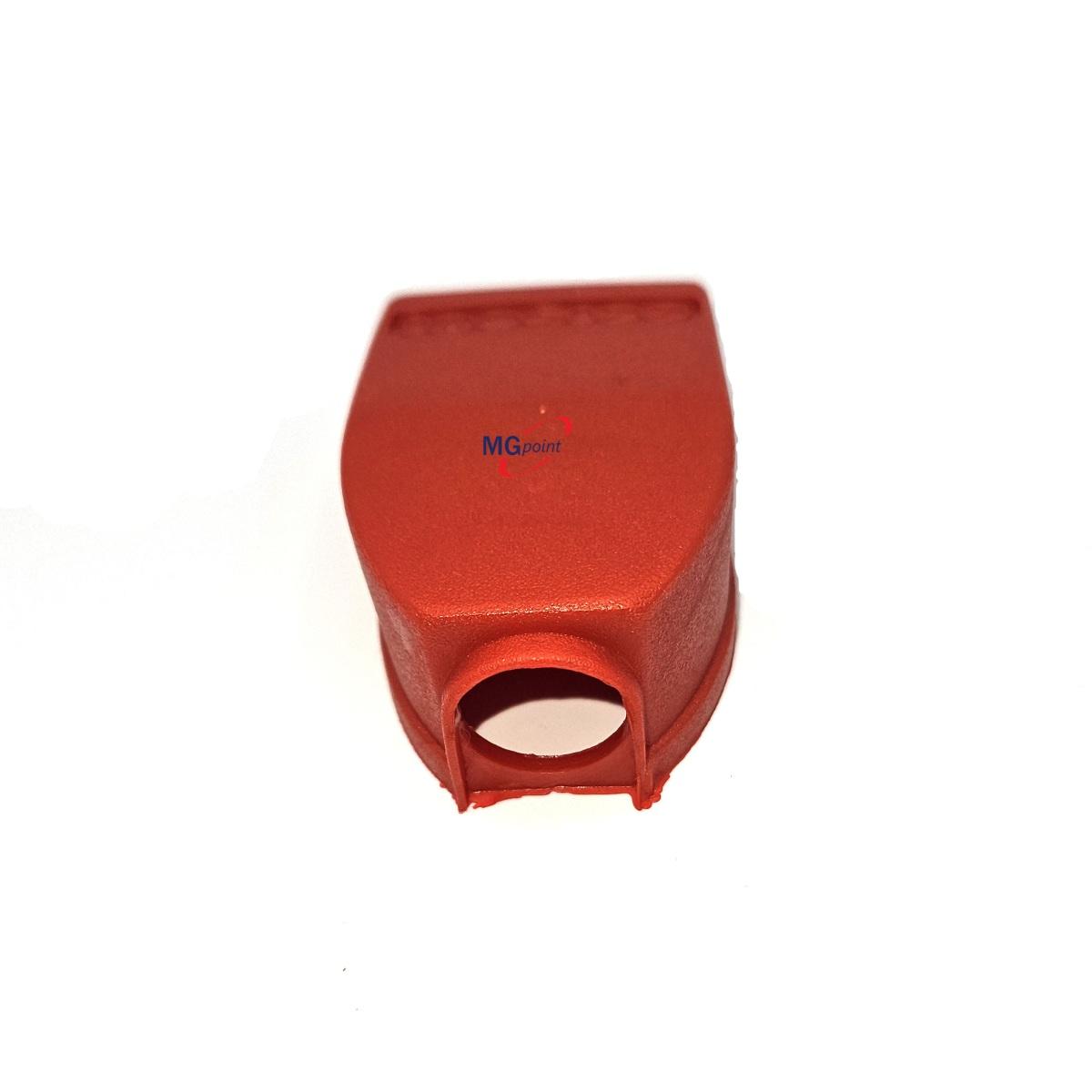 COPRIMORSETTO DIRITTO BASSO PVC ROSSO FORO DA 17 MM ( Conf. da 10 pz )