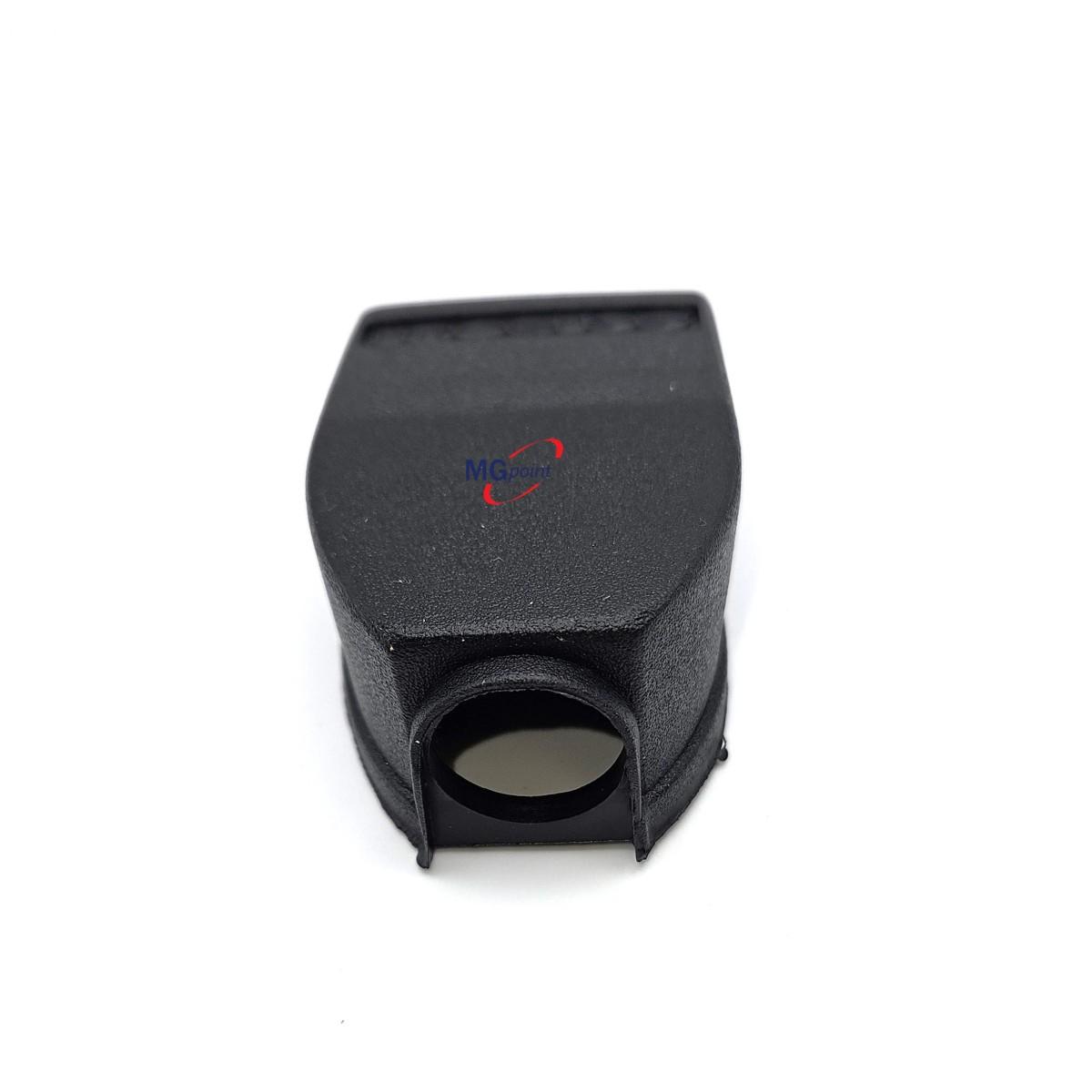 COPRIMORSETTO DIRITTO BASSO PVC NERO FORO DA 17 MM ( Conf. da 10 pz )