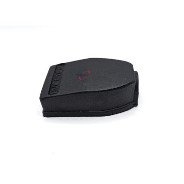 COPRIMORSETTO DIRITTO BASSO PVC NERO FORO DA 17 MM ( Conf. da 10 pz )