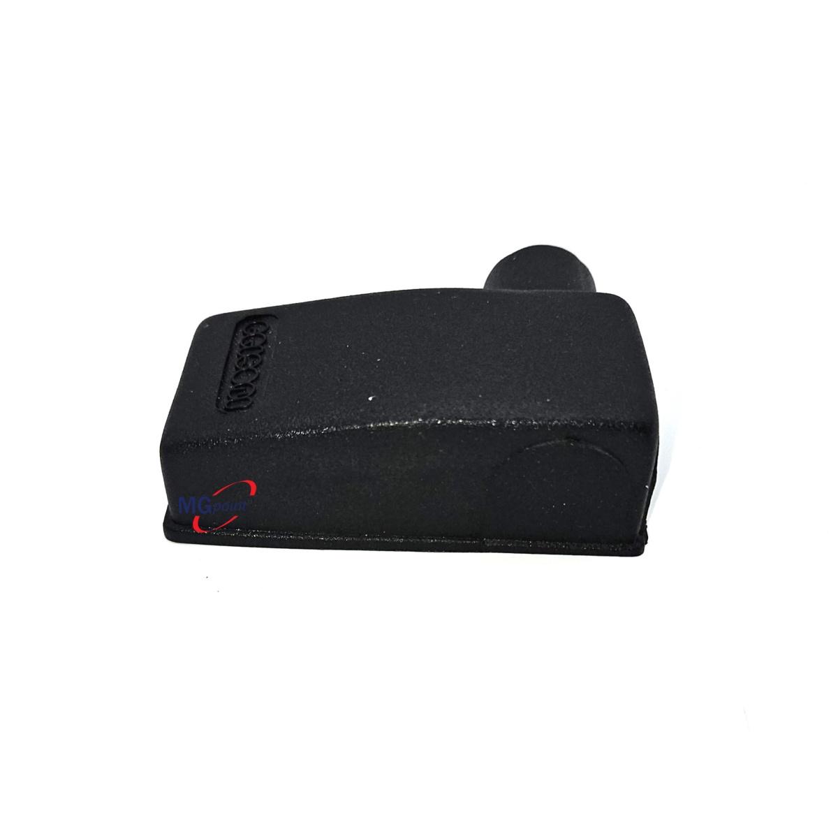 COPRIMORSETTO COMPATTO SINISTRO NERO FORO DA 16 MM ( Conf. da 10 pz )