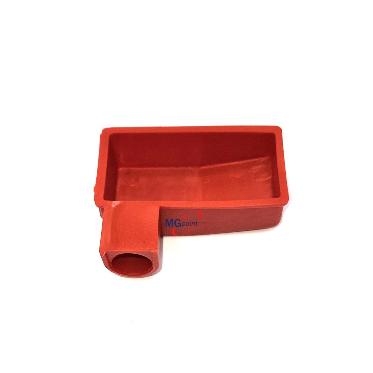 COPRIMORSETTO IN GOMMA ROSSO FORO DA 16 MM DESTRO ( Conf. da 10 pz )