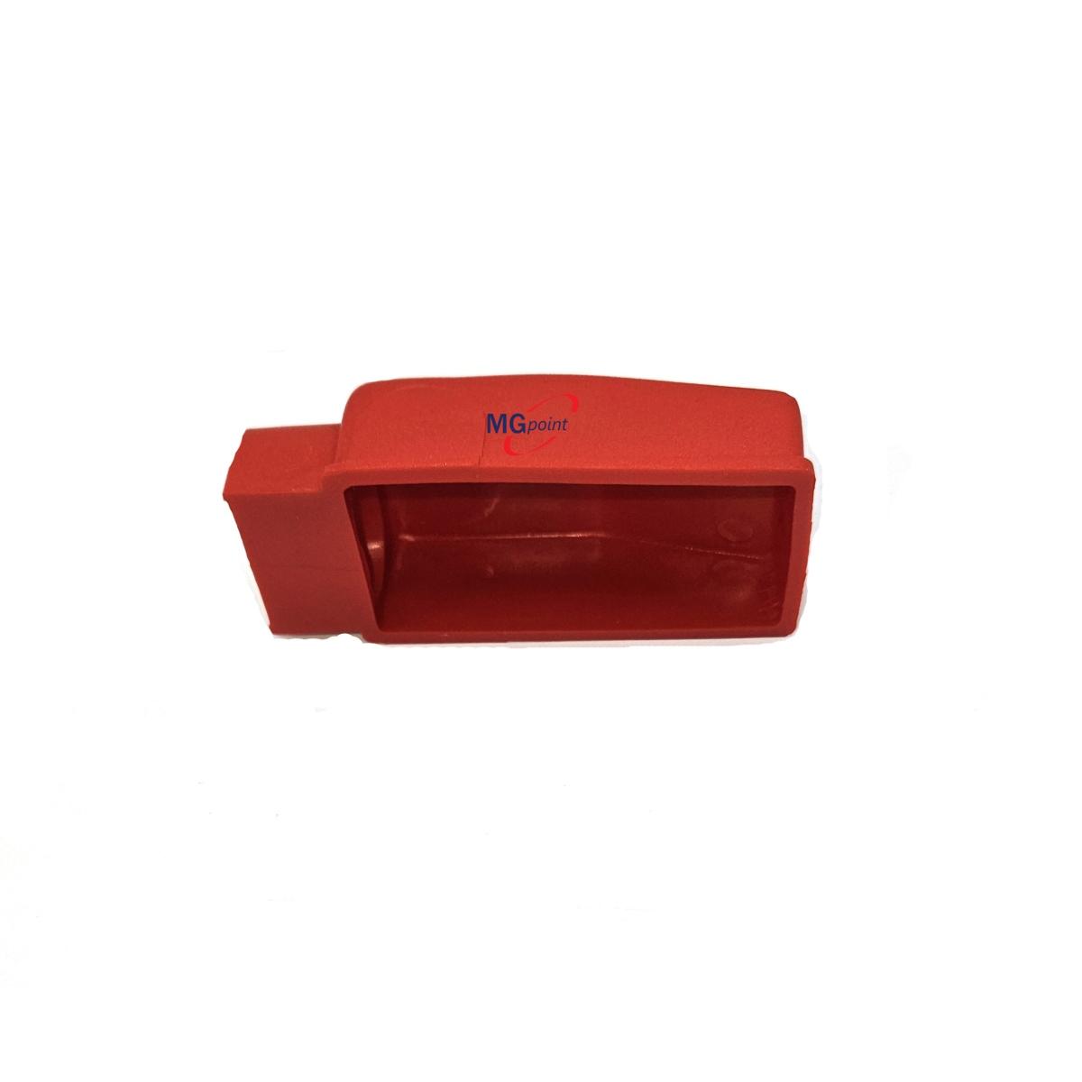 COPRIMORSETTO IN GOMMA ROSSO DRITTO COMPATTO ( Conf. da 10 pz )