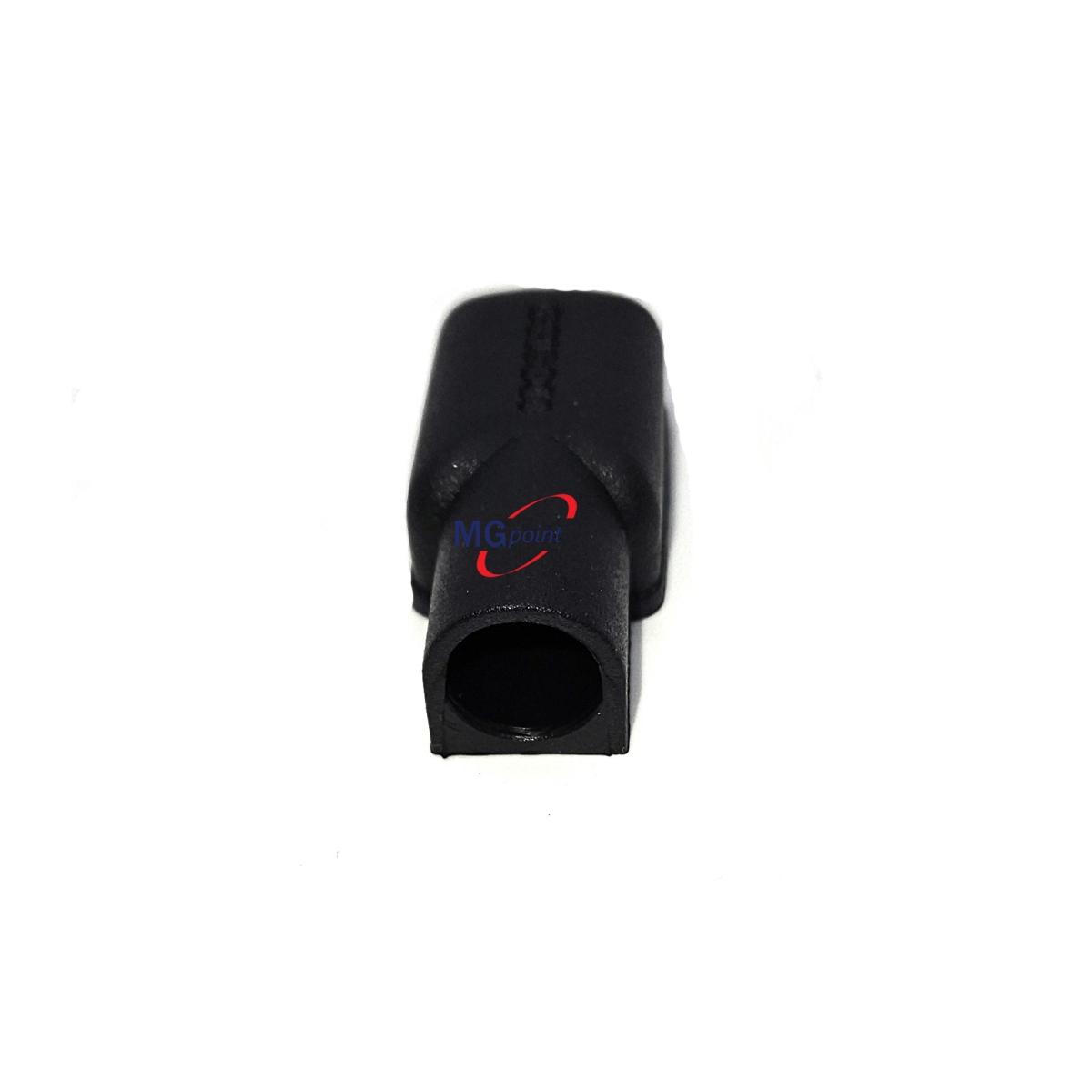 COPRICAPICORDA DIRITTO NERO FORO 11mm ( CONF. 10 PZ.)