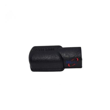 COPRICAPICORDA DIRITTO NERO FORO 17mm ( CONF. 10PZ.)