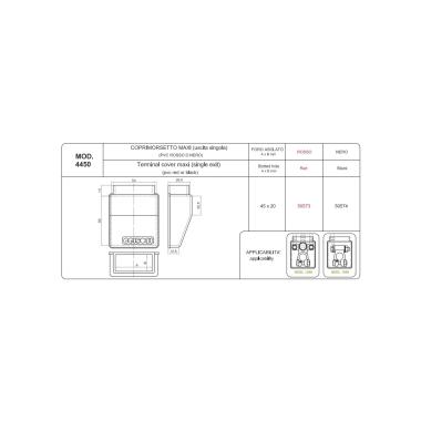 COPRIMORSETTO NERO MAXI FORO ASOLATO 45X20 ( Conf. da 10 pz )