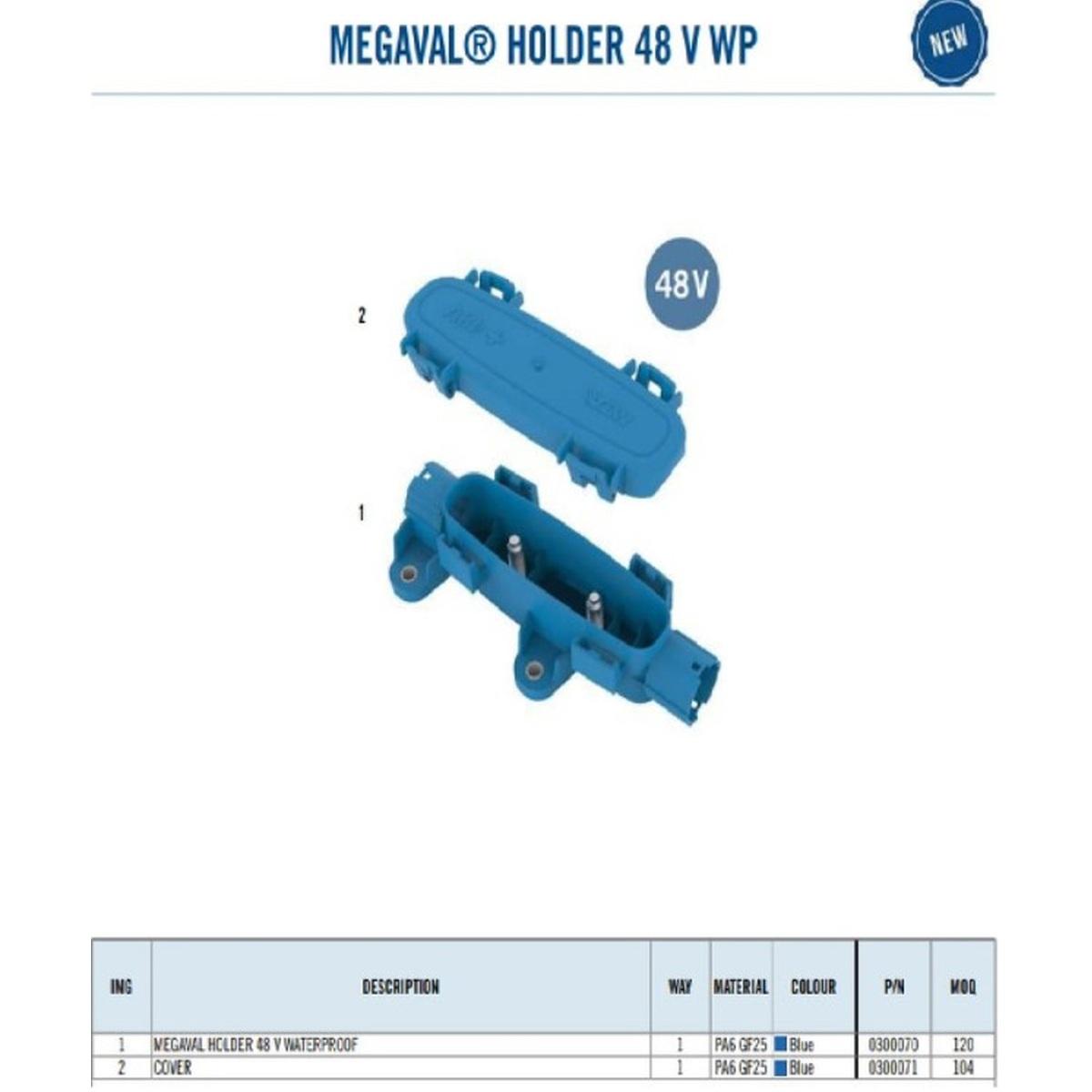 MTA - PORTAFUSIBILE PER MEGAVAL 48 VOLT WATERPROOF  ( Conf. 1 PZ )