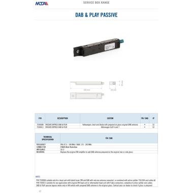 "DAB&PLAY" - Passive FM-DAB bypass VW GROUP