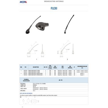 AM/FM Flexi antenna with TE base - DAB READY - Cable 2,50 mt