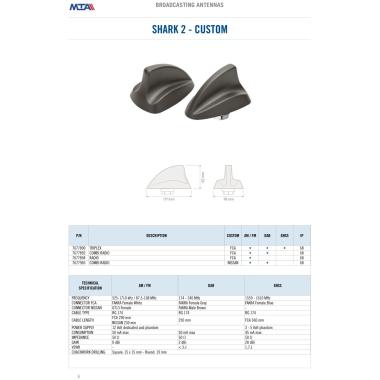 "SHARK 2" FCA COMBI RADIO - AM/FM/DAB