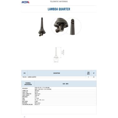 "ON-ROOF" GSM antenna - 1/4 Lambda rod