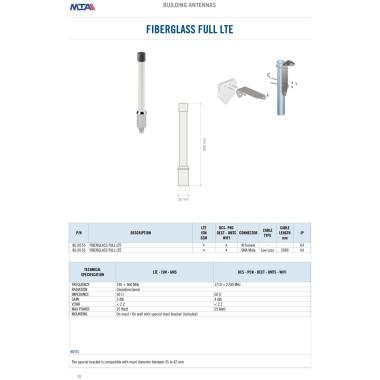 Fiberglass 4g cable low loss 5mt - smam+bracket